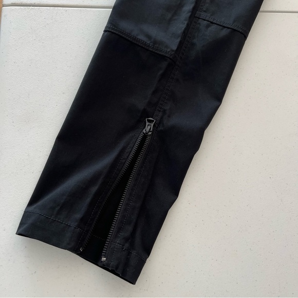 Rag & Bone Women's Belted Hunter Pants Cropped Pleated Front High Rise Black 25 - Picture 9 of 16